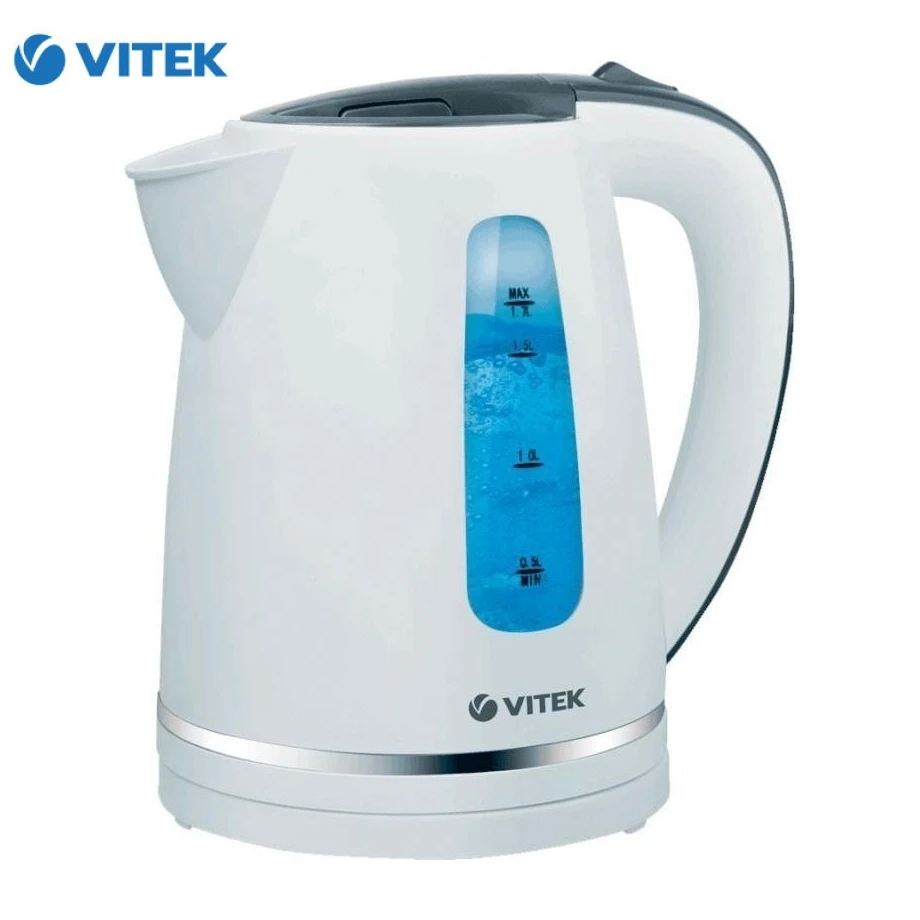 Электрический чайник VITEK VT-7018(W) (1.7 л 2200 Вт пластик белый) | Бытовая техника