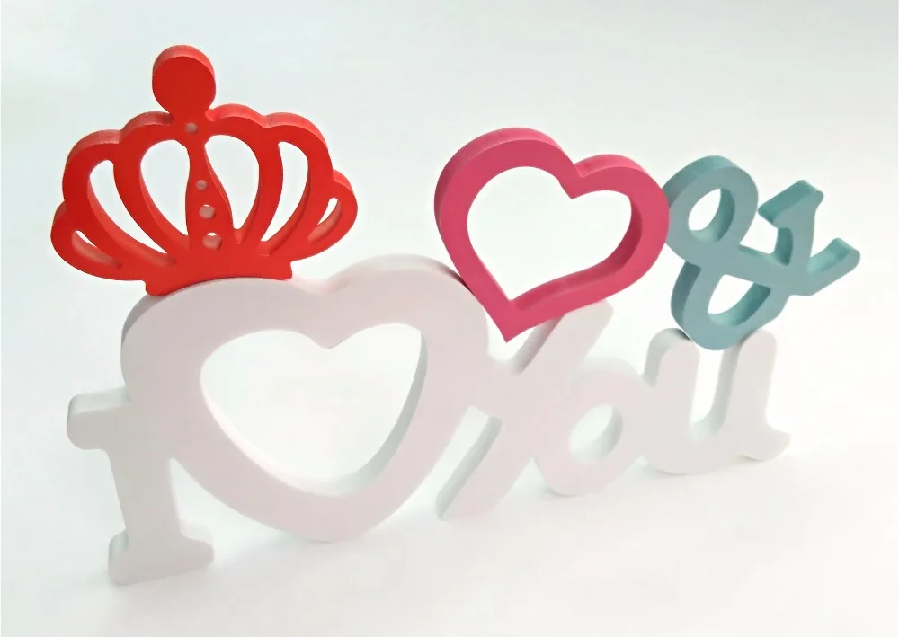 Домашнее свадебное украшение искусственная древесина белая фоторамка с буквами