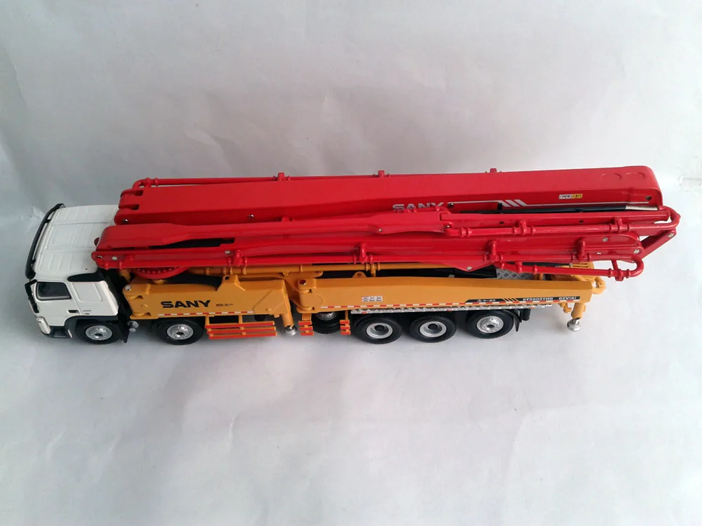 1:50 SANY HB62V грузовик-установленный бетонный цементный насос игрушка
