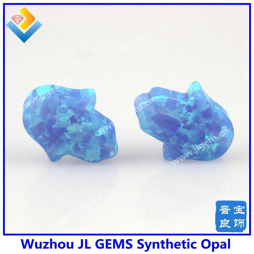 (10 шт./лот) Бесплатная доставка OP06 светильник синий 8*10 мм синтетический опал