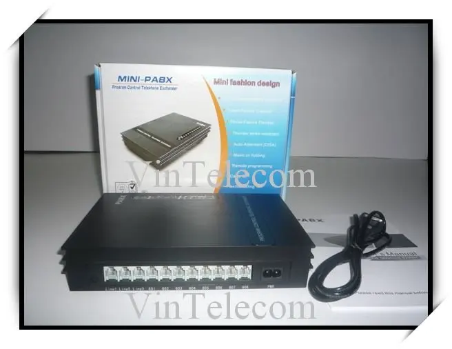 Высокое качество VinTelecom SV308 телефонная атс система 3CO+ 8Ext АТС/Мини АТС/телефонная система SOHO АТС/Малый АТС
