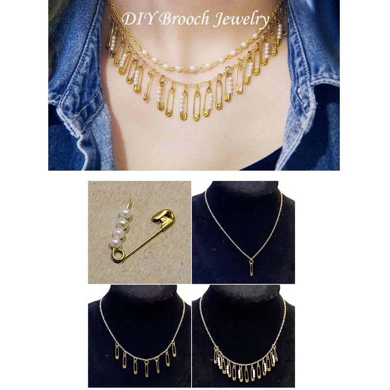 FUNIQUE Fashion 10 шт. серебряные броши в форме горного хрусталя булавки для