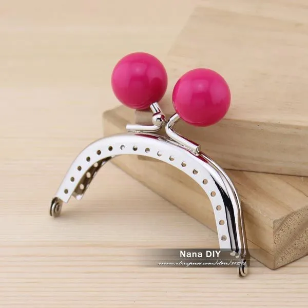 18 шт./компл. DIY 8 см блестящие Серебристые конфеты Засов металлический Кошелек Рама Ручка для сумки Швейные Craft
