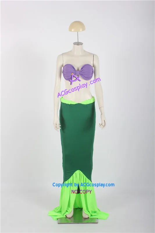 С рисунком Русалочки Ариэль Косплэй костюм | Тематическая одежда и униформа