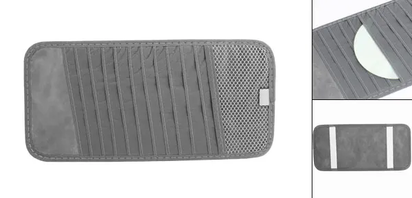 X Autohaux Vehicle Car Sun Visor Gray Non-Woven 12 Cd Dvd Storage Holder | Автомобили и мотоциклы