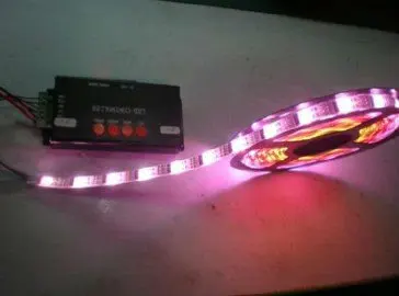5 м Почта Китая LPD6803 Магическая Светодиодная лента 30led/m 10IC на метр IP65, силиконовая трубка