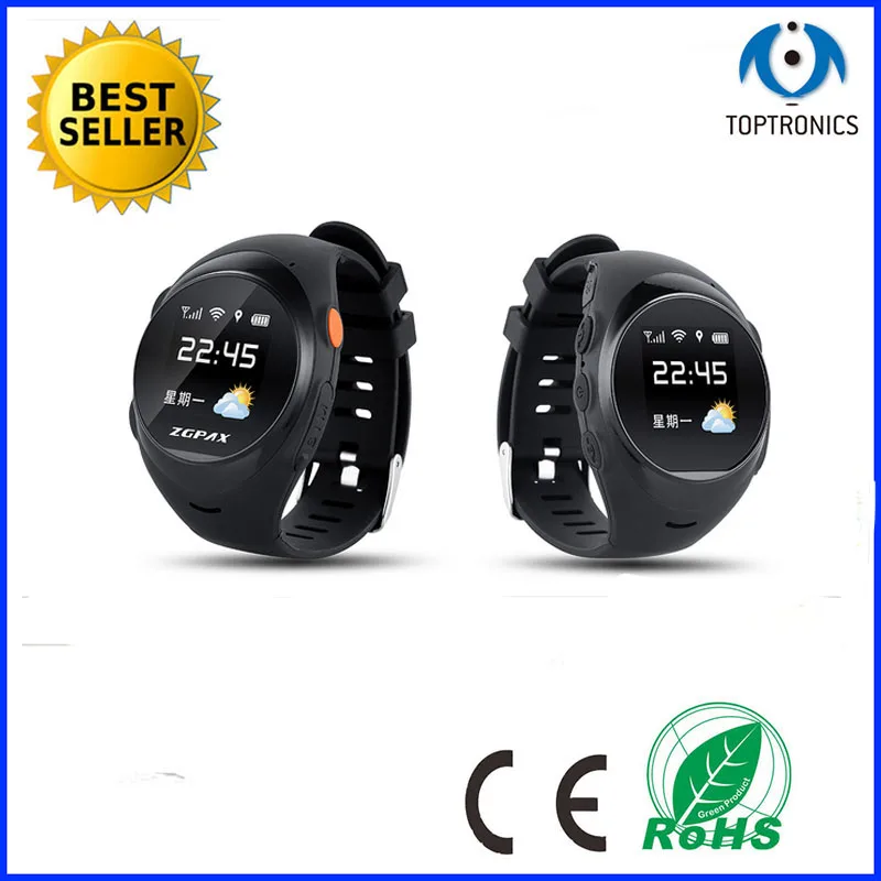 Умные наручные часы с GPS для пожилых людей SOS LBS Bluetooth удаленный мониторинг