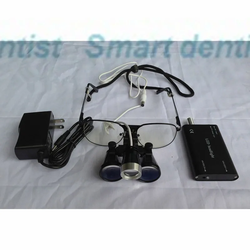 Быстрая доставка 2.5X Лупа со светодиодной подсветкой зубная Галилео оральная