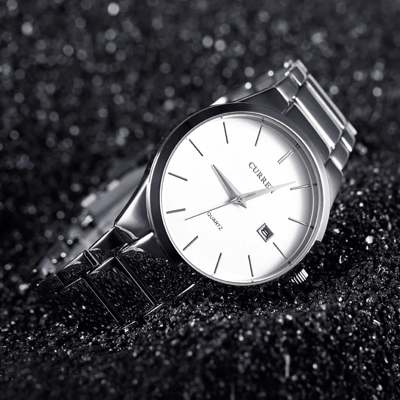 Curren мужской водонепроницаемый relogios masculinos montre homme кварц часы из нержавеющей стали
