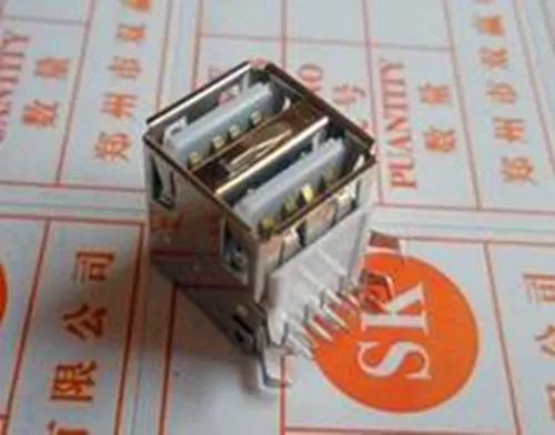 Бесплатная Доставка! 3 шт. AF Женский/USB разъем двойной/двойной USB разъем/изогнутые