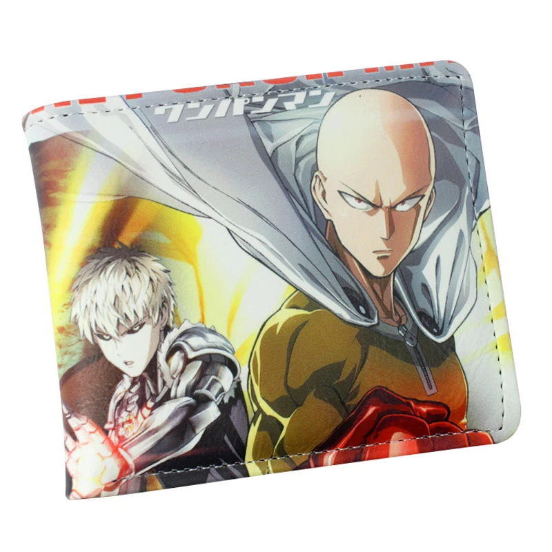 Короткий кошелек ONE PUNCH MAN из искусственной кожи с красочным принтом многослойный