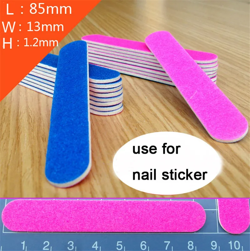 Пилка для ногтей 10 шт./лот буфер 180/240 двухсторонняя мини-пилка пилка маникюра