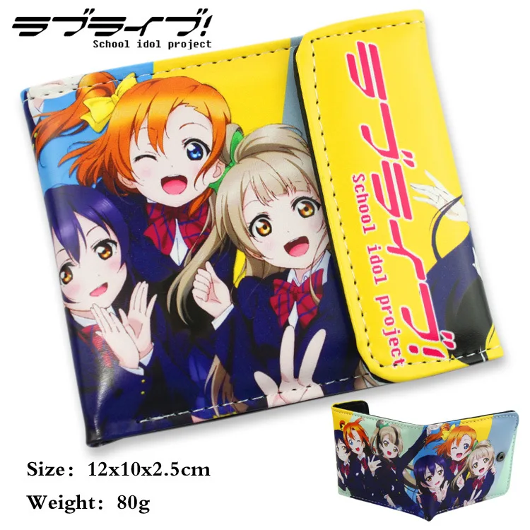 Аниме LoveLive PU короткий кошелек Kousaka Honoka Minami kotory Sonoda Umi Ayase Eli тип A|type dogs|type chrometypes of watch