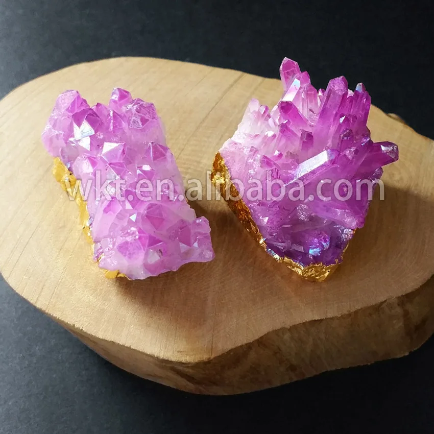 WT-P605 new arrival natural rock quartz crystal cluster pendant purple | Украшения и аксессуары