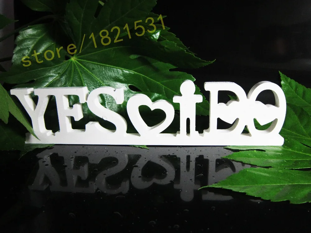 Соединенные буквы высота 7 см X 30 да Идо украшение для дома деревянные белые