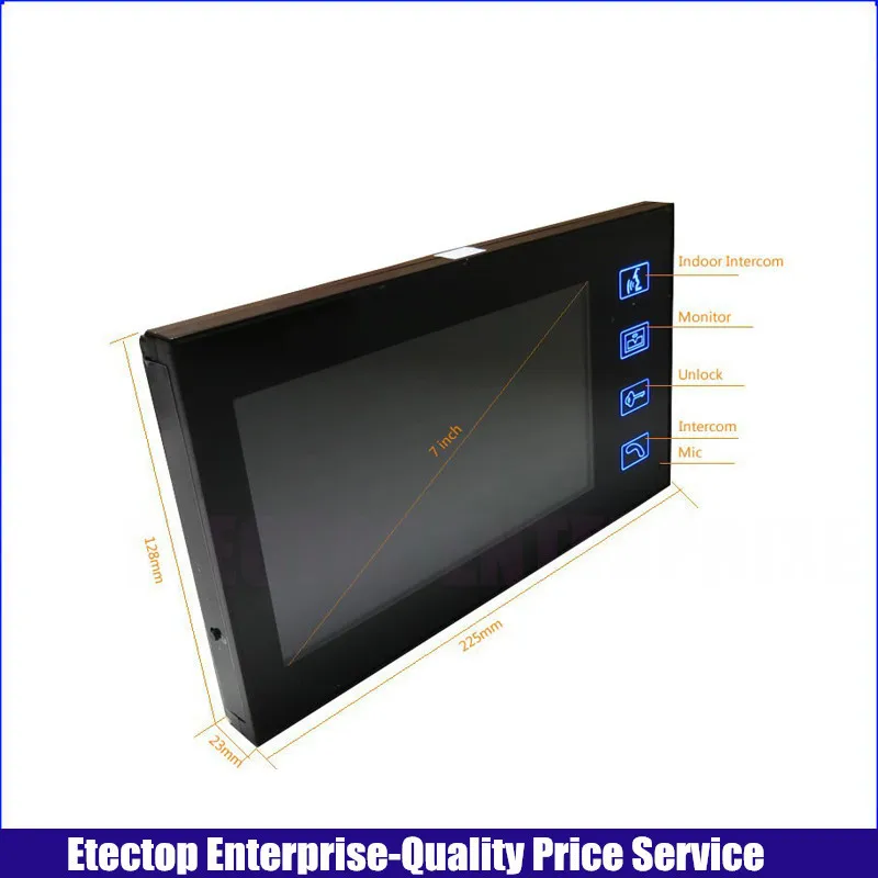 Домашняя безопасность 7 "LCD внутренний монитор Touchkey видео дверной звонок