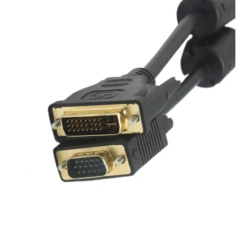 DVI I (24 + 5) в VGA D SUB 15PIN папа адаптер Соединительный кабель 0 3 м/1 5 м/3 м/5 м для