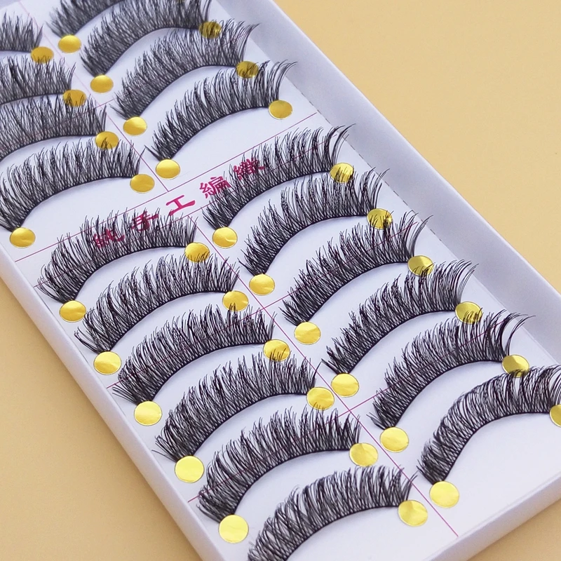 Натуральные накладные ресницы YOKPN 063 # хлопковые стебли толстые натуральные