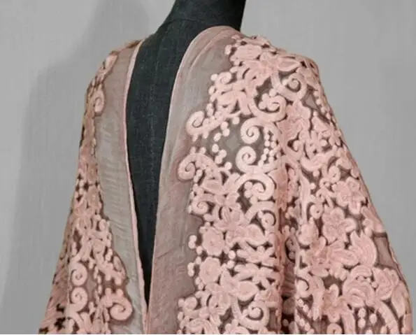 17 лет Тяжелая Весенняя вышивка кружева шелковая ткань платье шарф | Дом и сад