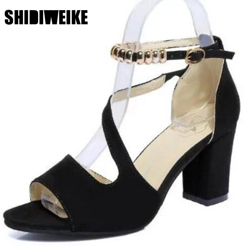 SHIDIWEIKE/летние женские босоножки сандалии с открытым носком женская обувь на