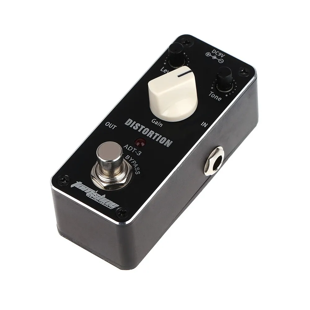 Aroma ADT 3 Mini Distortion педаль эффектов для электрогитары с крепежной лентой корпус из