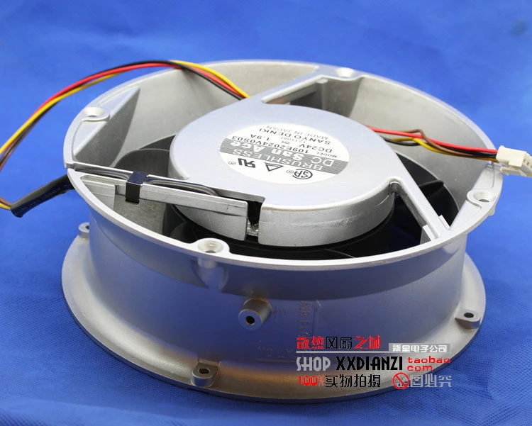Для Sanyo 109E2024V0S03 20070 20 см 200 мм круглый DC 24 В 1.9A gale алюминиевая рама охлаждающий вентилятор