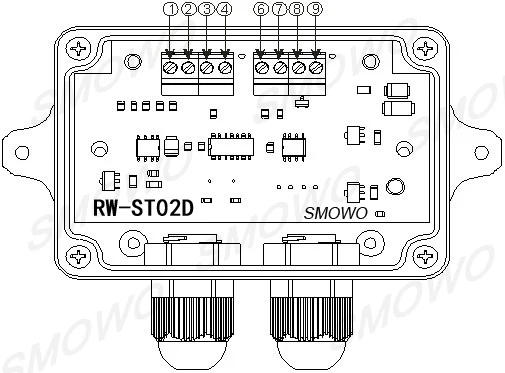 1pcsx тензодатчик/тензометрический датчик усилитель RW-ST01D, RS485, 485/RS232 232 Выход вес усилителя