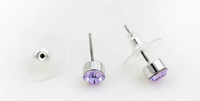 BeBella 5 мм круглые стразы серьги-гвоздики с кристаллами от Swarovski оригинальные модные украшения для женщин подарок для девушек и жены