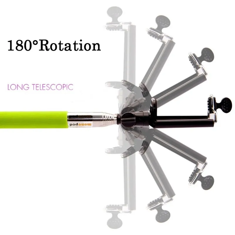 100 шт./лот BRSUANG длинная ручка универсальная Регулировка селфи палка монопод