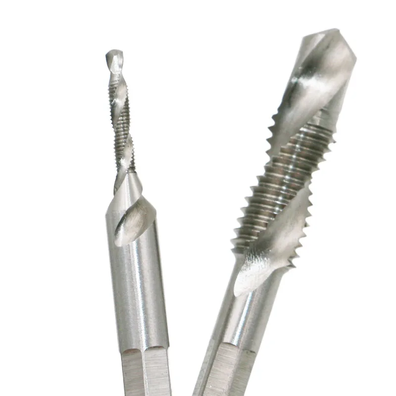 Подводная лодка Экспресс 6 шт. SM3 M10 composite tap drill bit thread spirals crew 1/4 ''hex 4341 HSS|bit grinding|bit