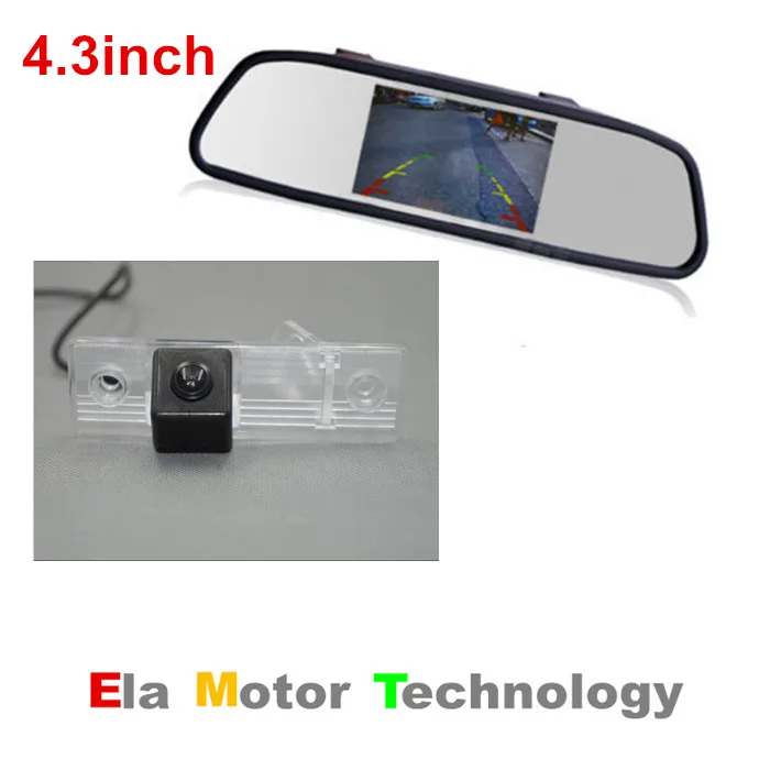 4 3 дюймов TFT зеркало заднего вида Ca монитор + ночное видение парковочная камера
