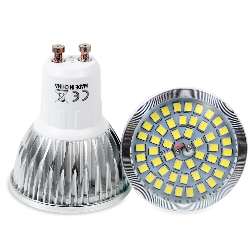 Фото 10x шт GU10 6 Вт 48 SMD 2835 светодиодная лампочка теплый белый холодный whtite AC 90 240 V лампа 10x шт GU10 6 Вт 48 SMD 2835 светодиодная лампочка теплый белый холодный whtite AC 90 240 V лампа