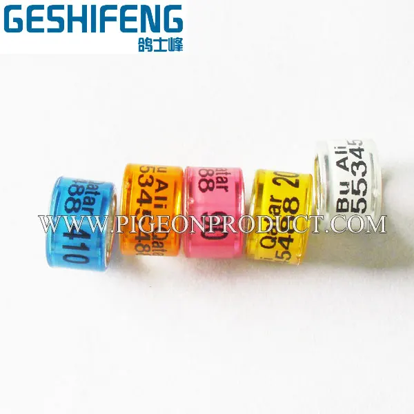 Горячая продажа пользовательские кольца для голубиных гонок канарские птицы