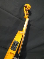 handmade top new light yellow color best model 44 electric violinacoustic violin bow case rosin