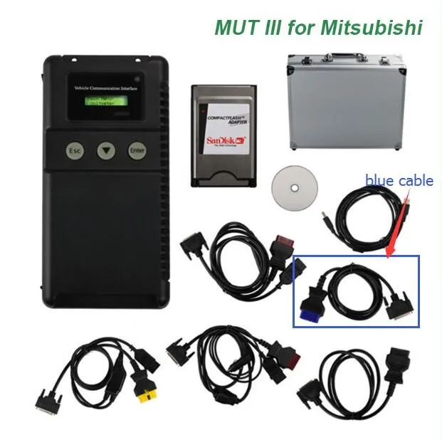 Синий кабель MUTIII для mitsubishi 2013 06 автомобиль версия программного обеспечения