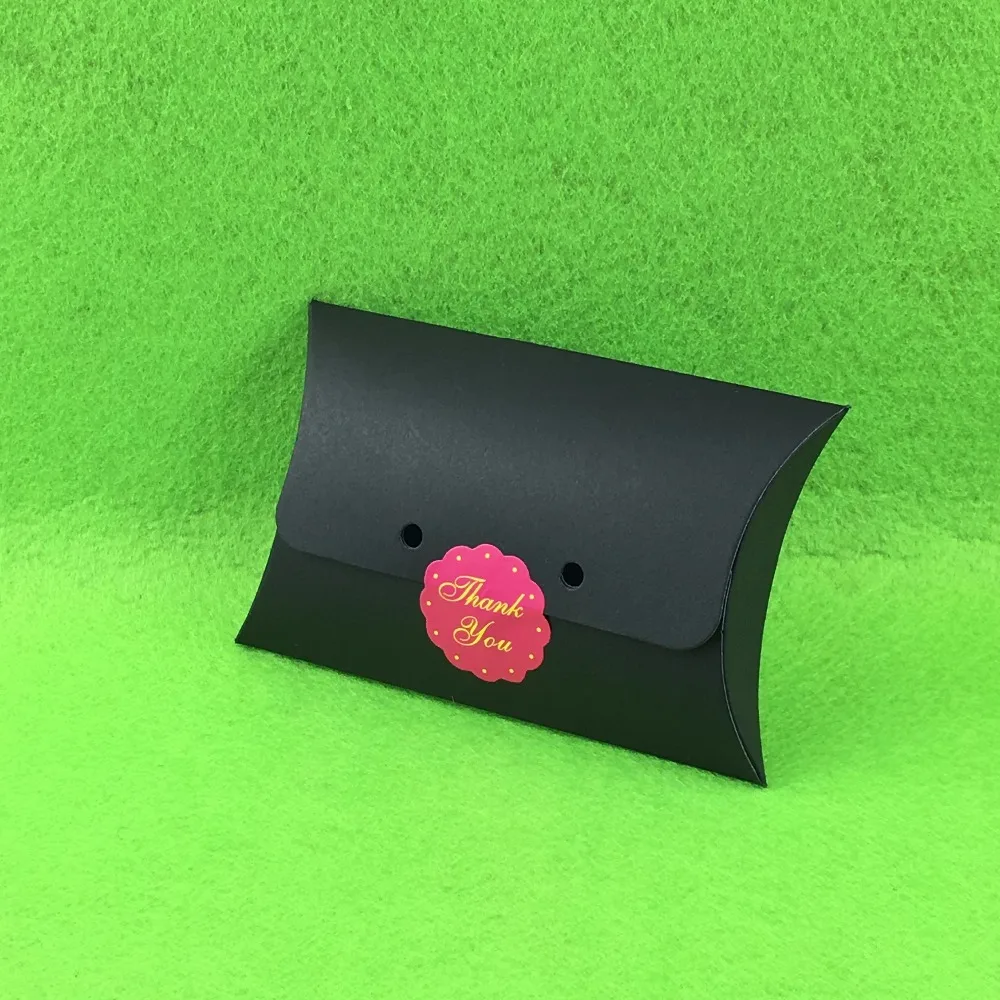 Коробка-подушка из крафт-бумаги 100 шт./лот 12,5*8*2,5 см с бесплатными струнами пустые коробки для дисплея коробка для переноски с индивидуальным... от AliExpress RU&CIS NEW