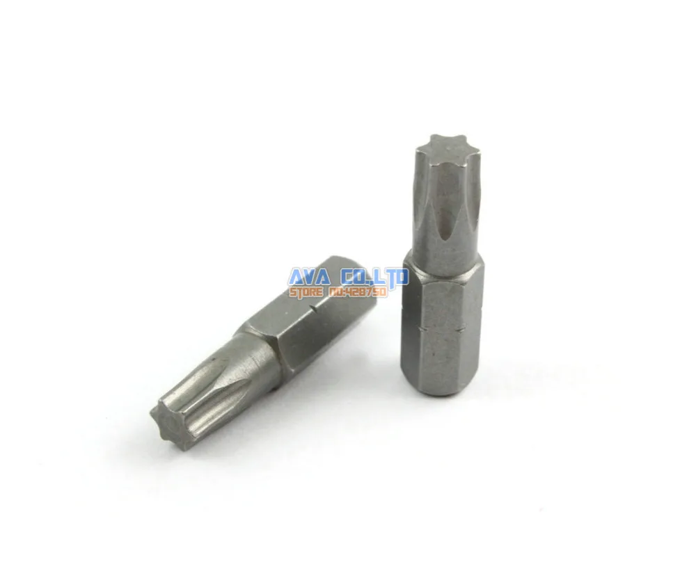 20 шт. Магнитная отвертка для Безопасности Torx S2 сталь 1/4 &quotшестигранный хвостовик