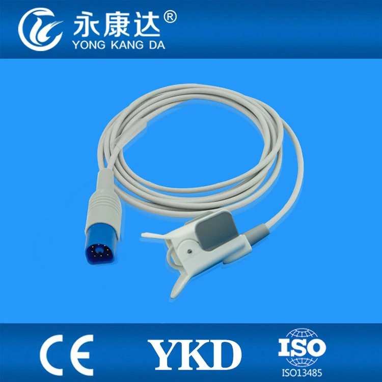 5 шт./лот для датчиков HP spo2 прямой и совместимый M1196A взрослых зонд Philips TPU кабель|lot