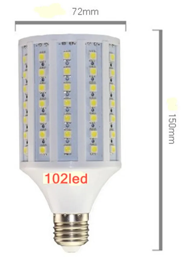 Светодиодный светильник-кукуруза 5050 SMD 25 Вт 132 светодиодный светильник E27 360 градусов высокая мощность теплый белый