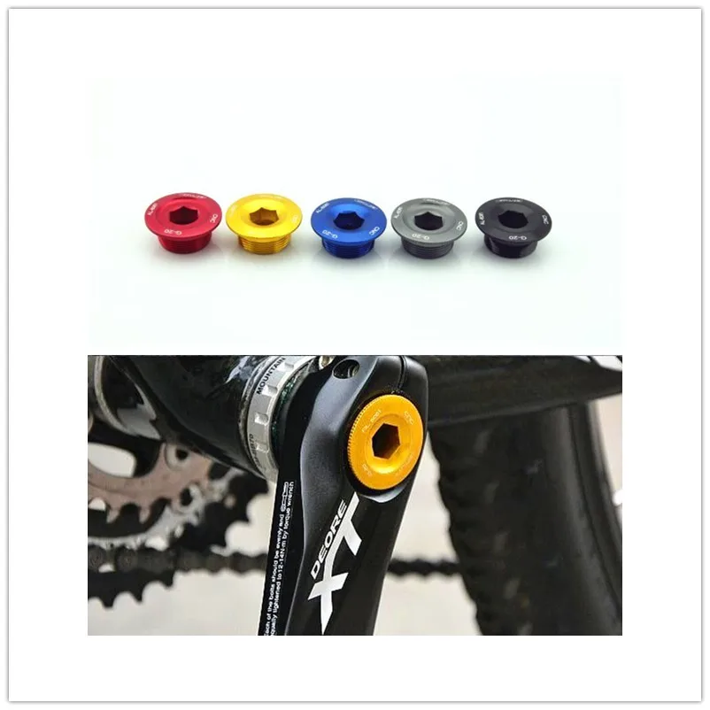 2 шт. ЧПУ Нижний Кронштейн Chainwheel BB кривошипы крышка чашек болт CNC AL6061 MTB Кривошип