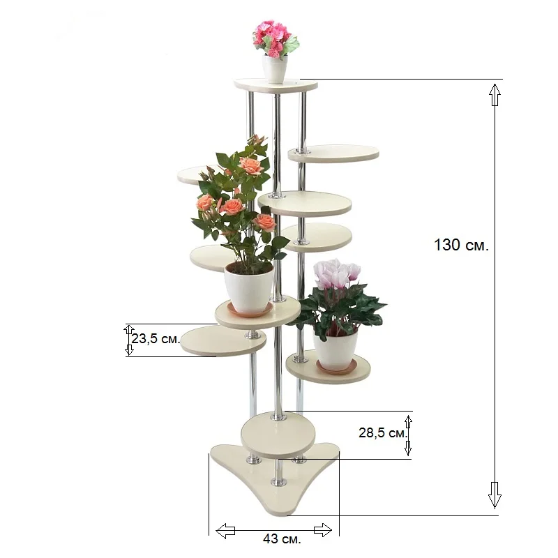 Домашний декор многоуровневая подставка 37В для цветов растений скульптур.