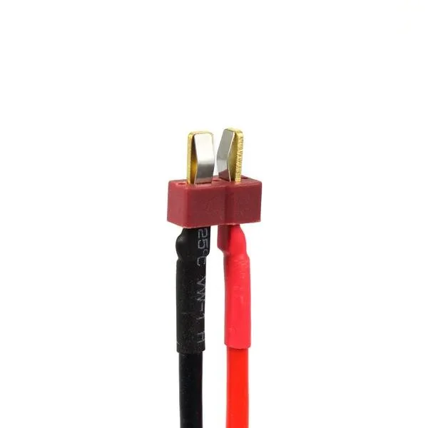 F02105 Deans стиль Т-образный штекер разъем силиконовый провод с 11,5 см 14awg