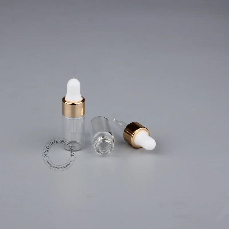 30 шт./лот 3 мл стеклянная капельница косметическая бутылка мини флакон для