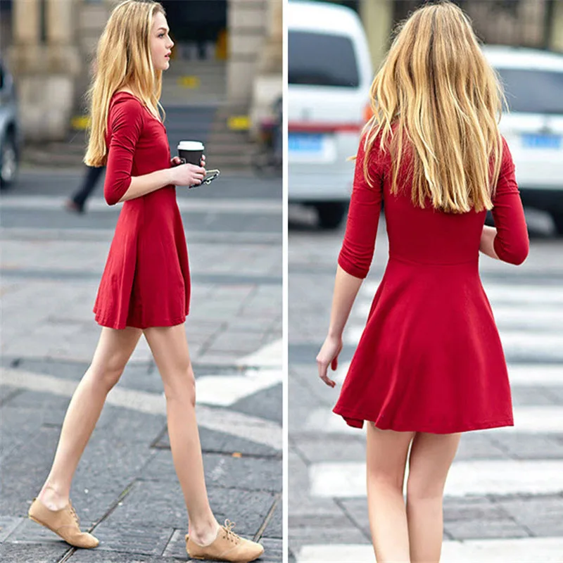 Новый Конструктор Плюс Размер Платья Женщин 2016 Весна Высокая Талия Мода