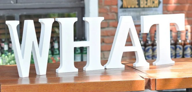 Свободные 10 см белые декоративные искусственные деревянные буквы алфавита