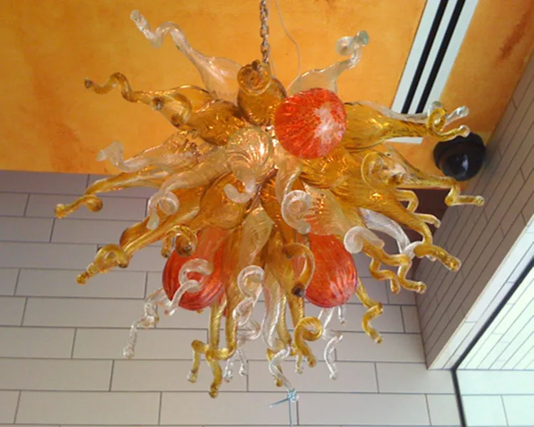 

Modern Luxurious Flower Chandelier Hand Blown Murano Glass for Restaurant