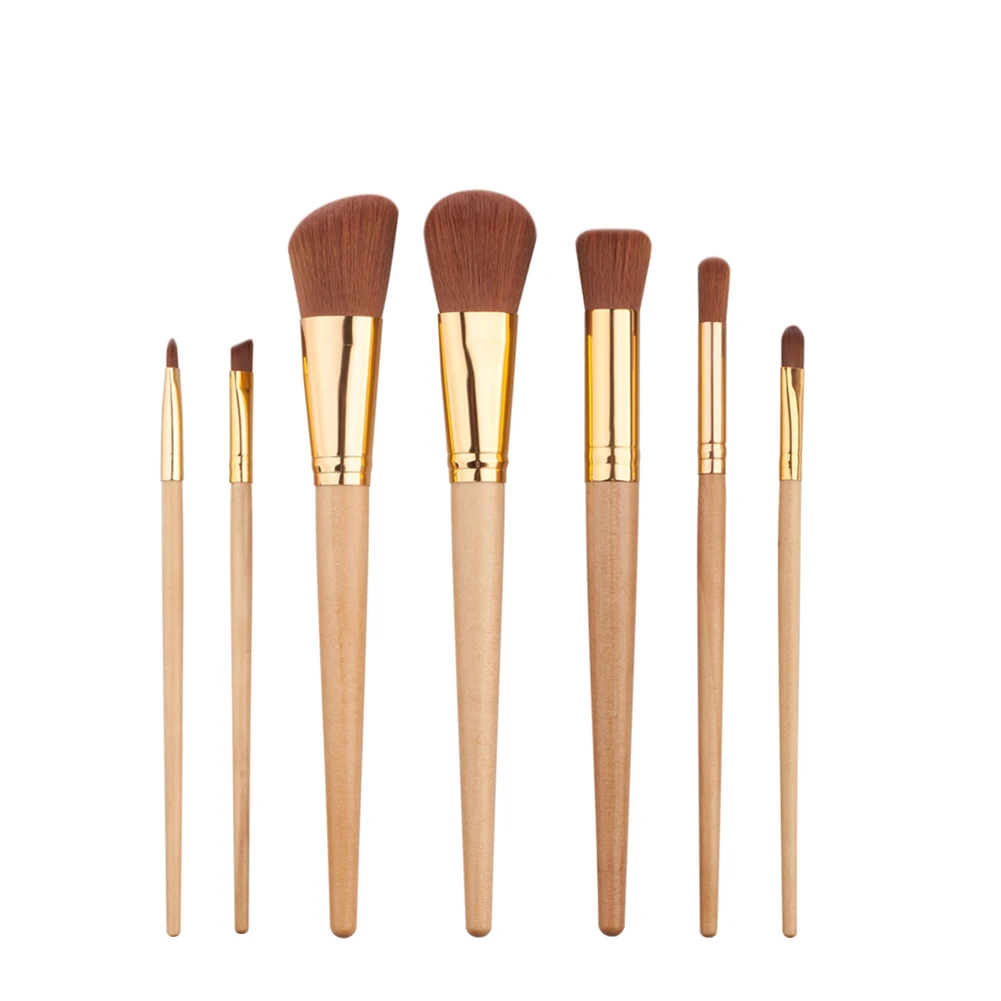 7 Pcs Makeup Brushes Soft Nylon Foundation Blush Eyebrow Eye Shadow Beauty Tool | Красота и здоровье