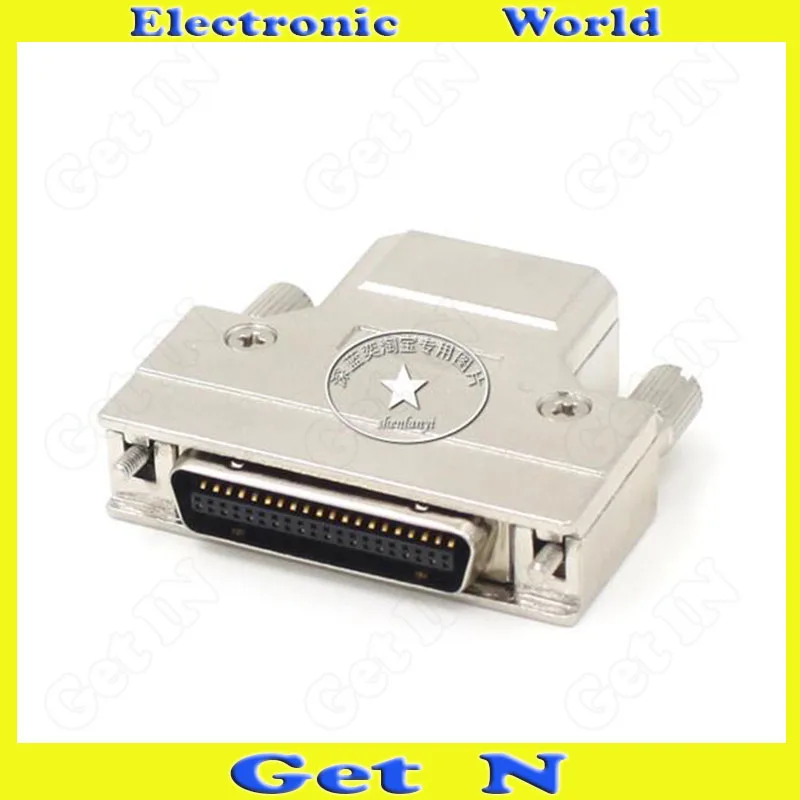 30pcs FMC50M-AS SCSI Connector Iron Shell HPCN50 Pin Crimping Male End Interface Cable Plug | Обустройство дома