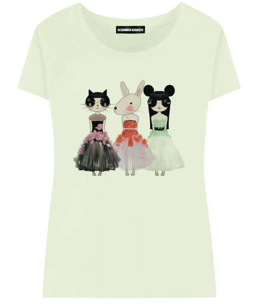 Женская футболка Dresses ALEXANDER KONASOV|print women|t-shirt printprint fashion |