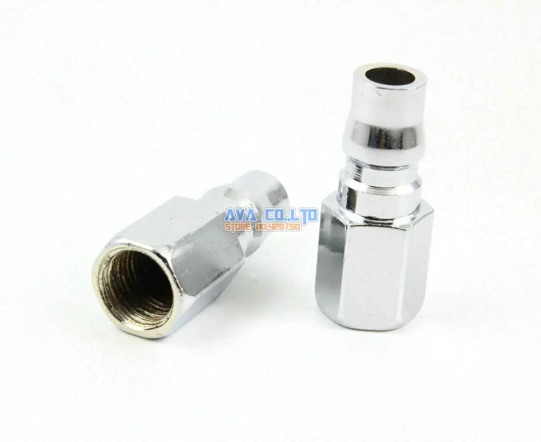 

10 Pieces 1/4" BSP Female Air Compressor Hose Quick Coupler Plug Fitting